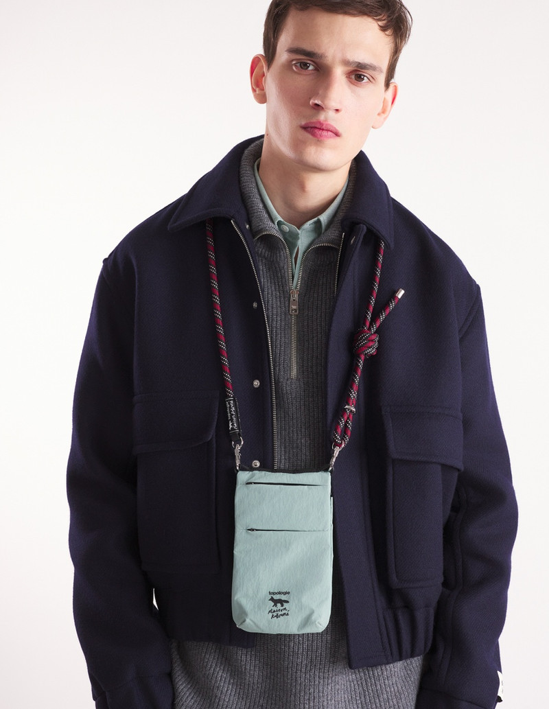 Maison Kitsuné TOPOLOGIE x MAISON KITSUNE PHONE POUCH | REVERSIBLE