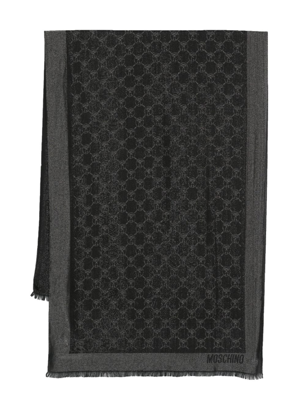 lamÃ© logo-jacquard scarf - 1