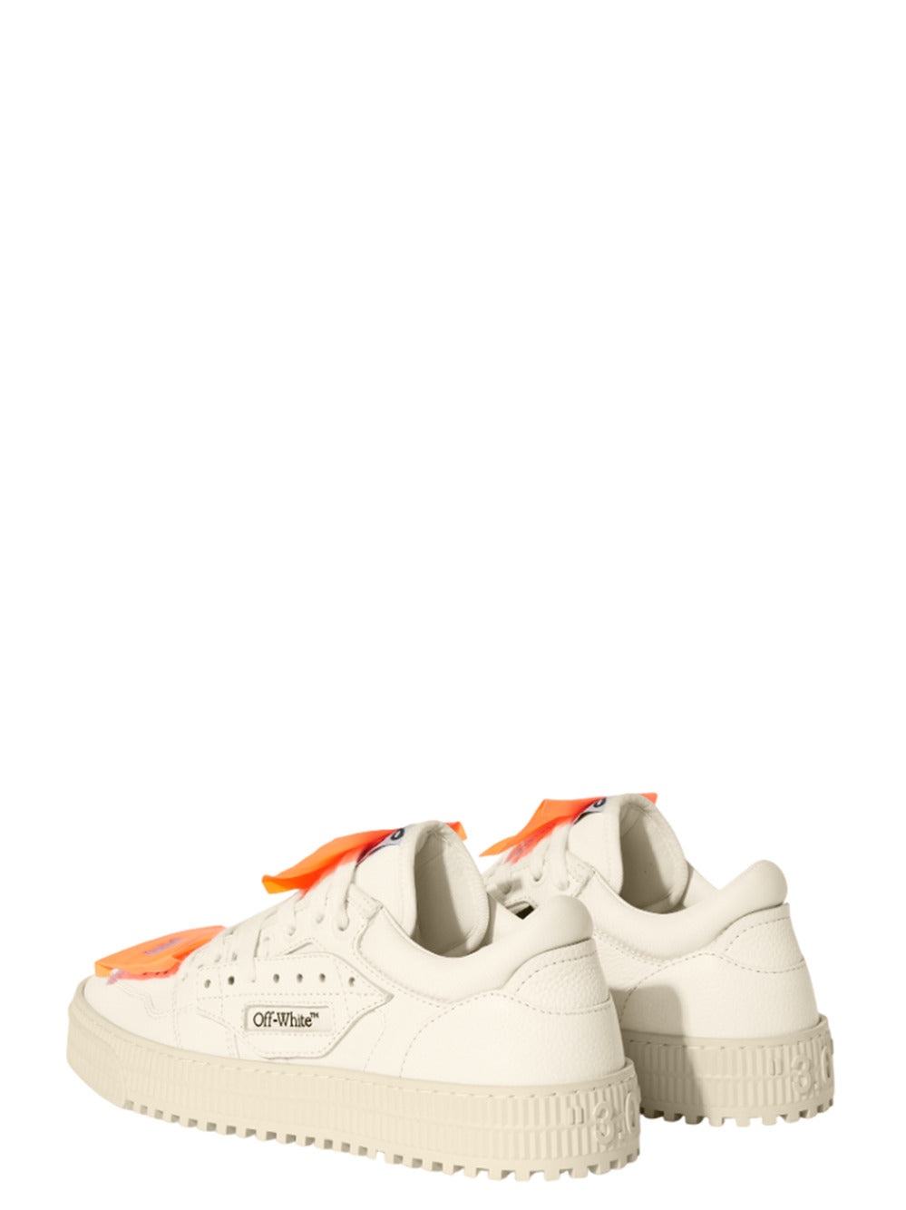 Off White Men Low Top 3.0 Off Court White-Orange Sneakers - 3