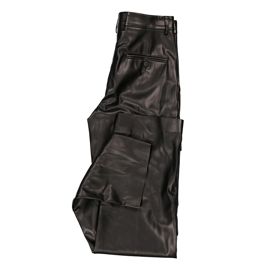 Stella McCartney Ladies Black Cargo-Pocket Straight-Leg Trousers - 7