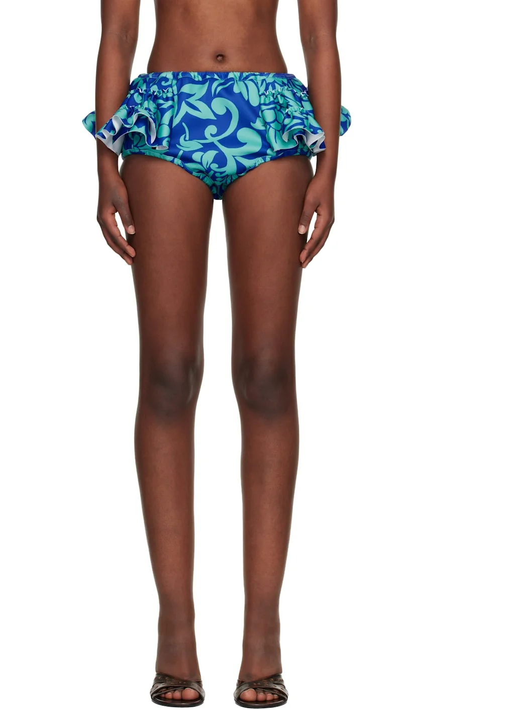 Blue Ruffled Briefs - 1