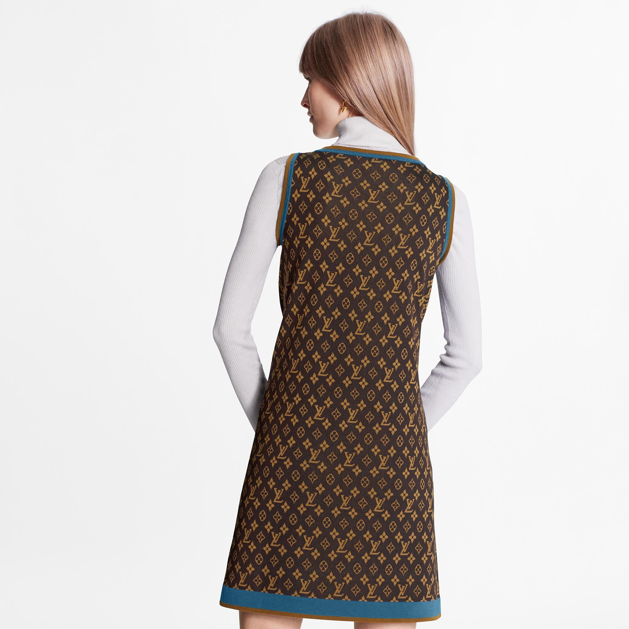 Retro Monogram Knit Dress  - 4