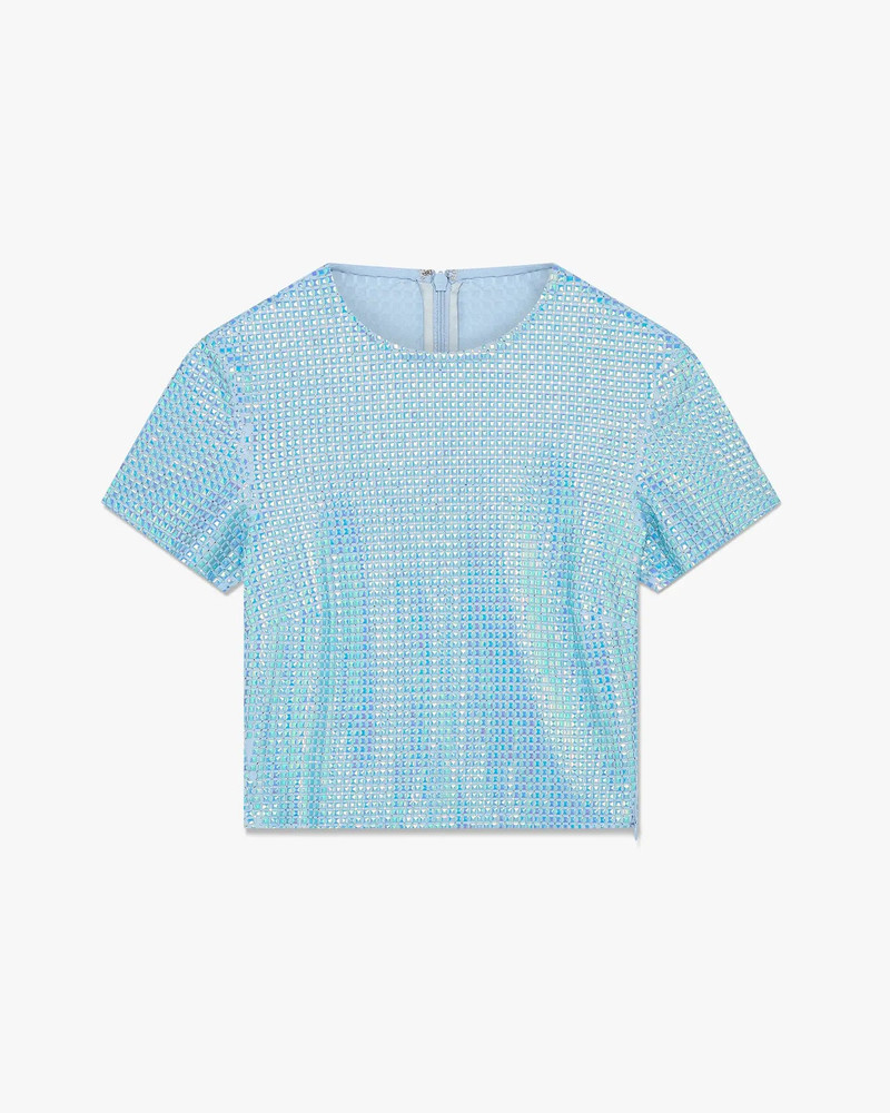 Blue Hotfix Short Sleeve T-Shirt | Casablanca Paris 1