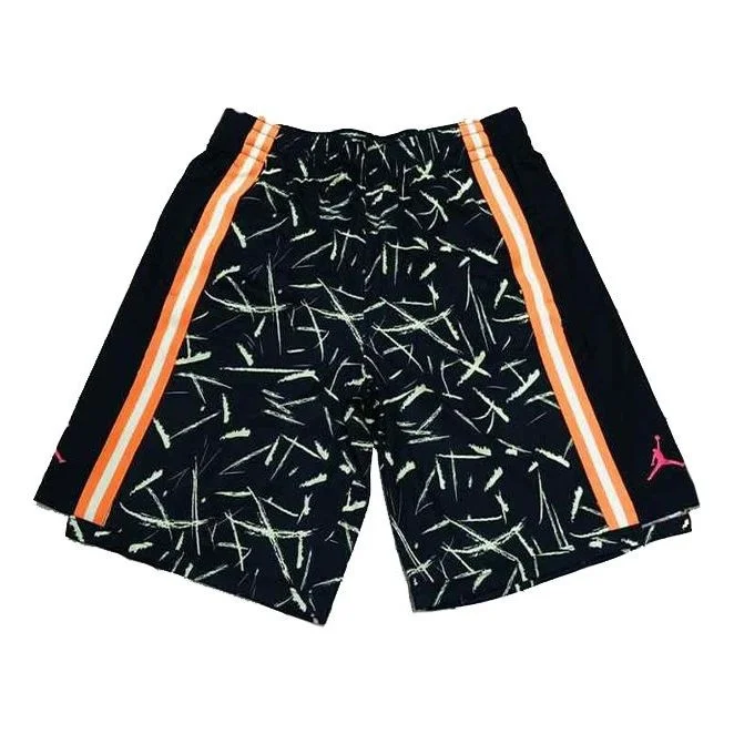 Air Jordan Splash Ink Graffiti Basketball Sports Knit Shorts Black CW7084-010 - 1