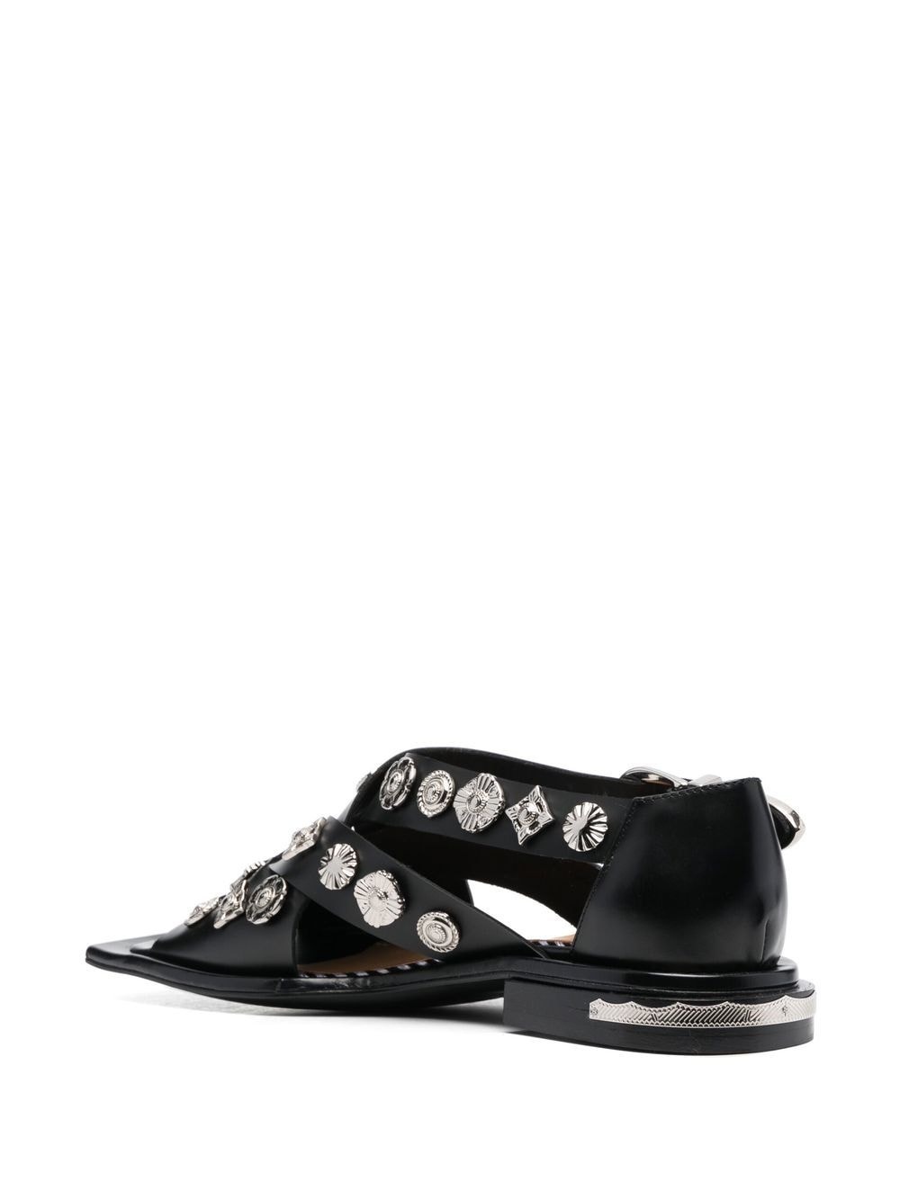 stud-embellished open-toe sandals - 3