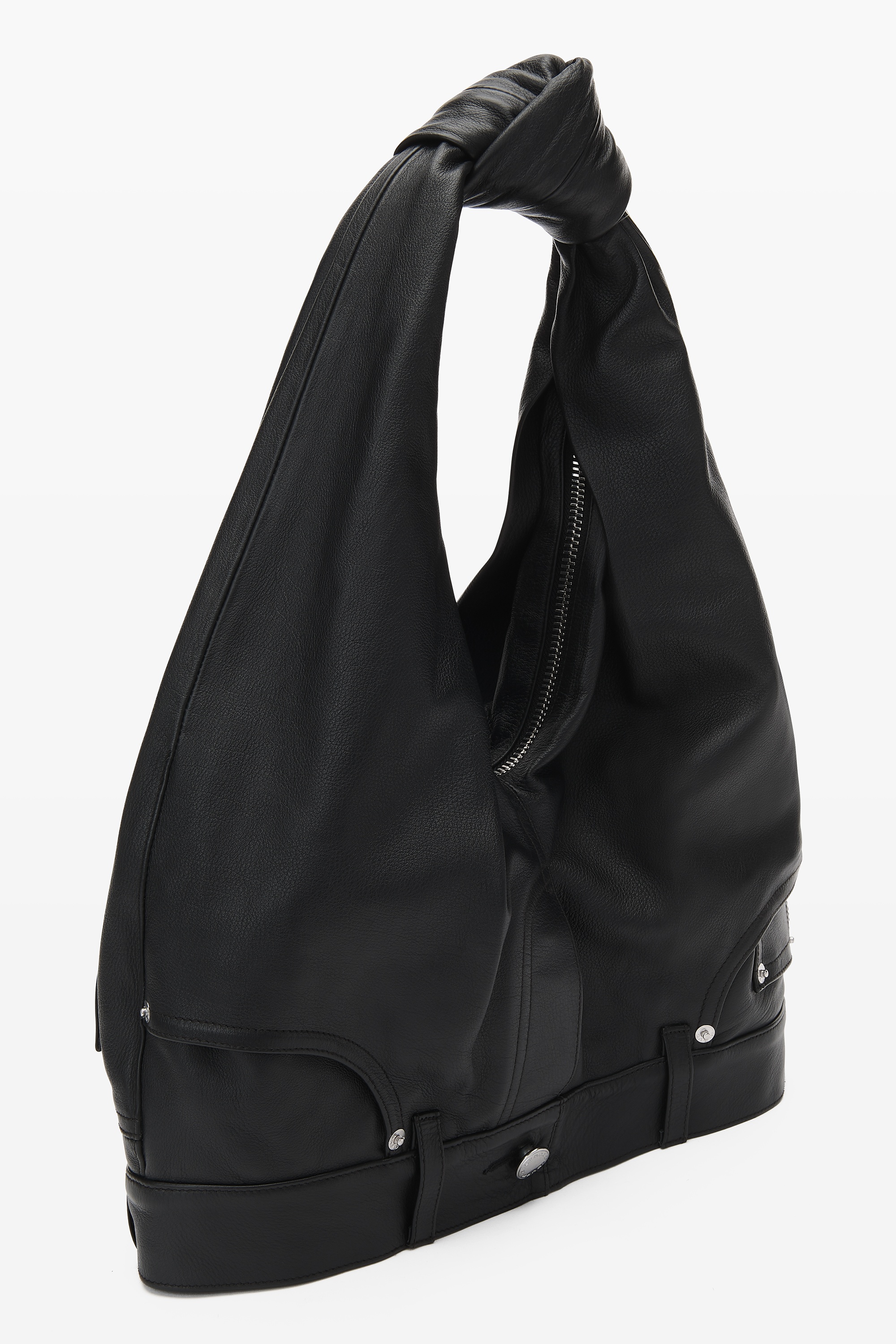 SMALL HOBO BAG IN MOTO LEATHER - 2