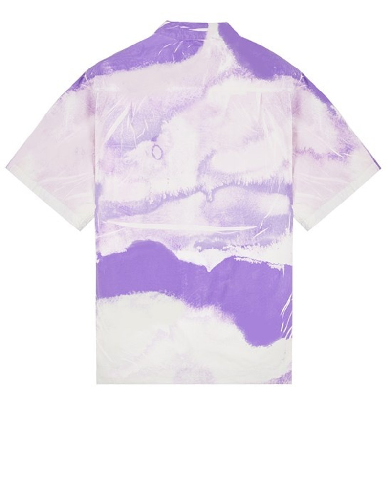 Stone Island 12393 LIGHT REACTING ‘LUCE’ PRINT TECHNIQUE LAVENDER outlook