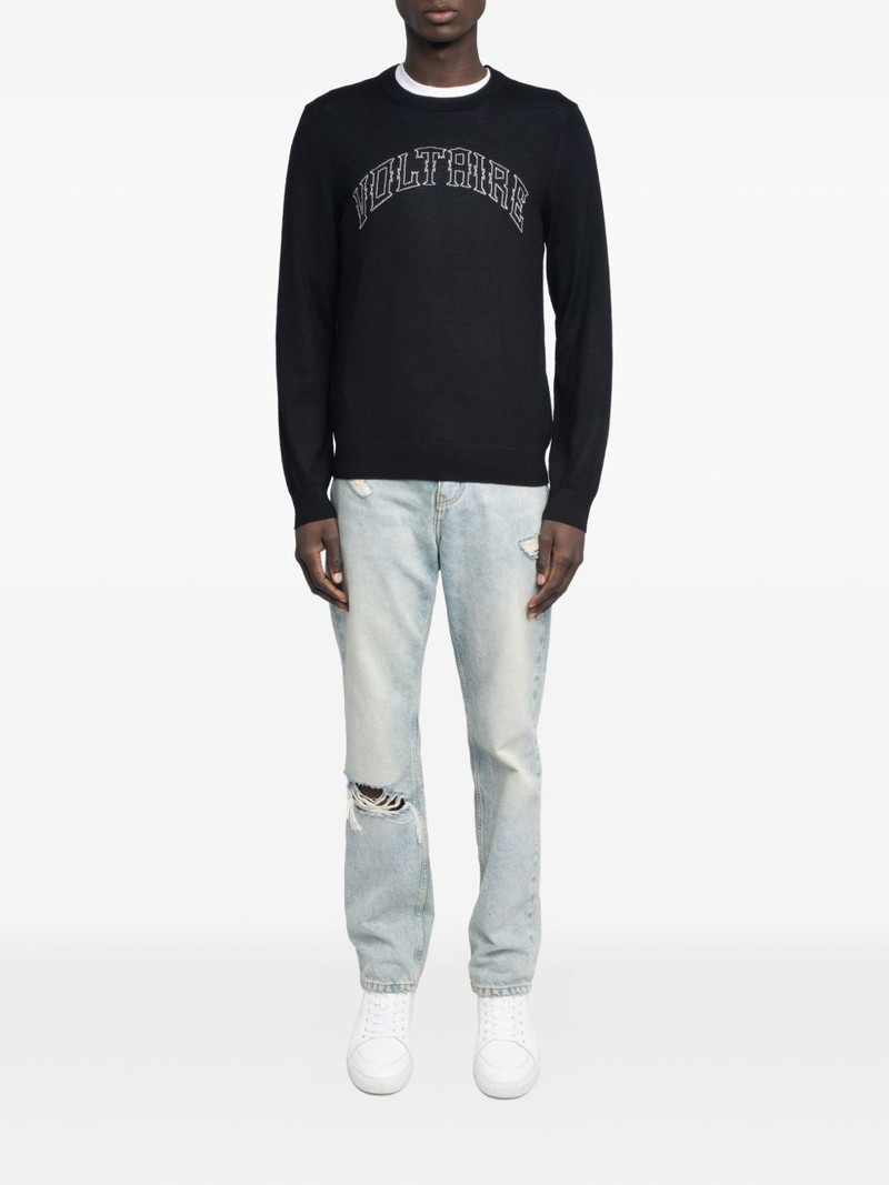 Zadig & Voltaire logo wool sweater outlook