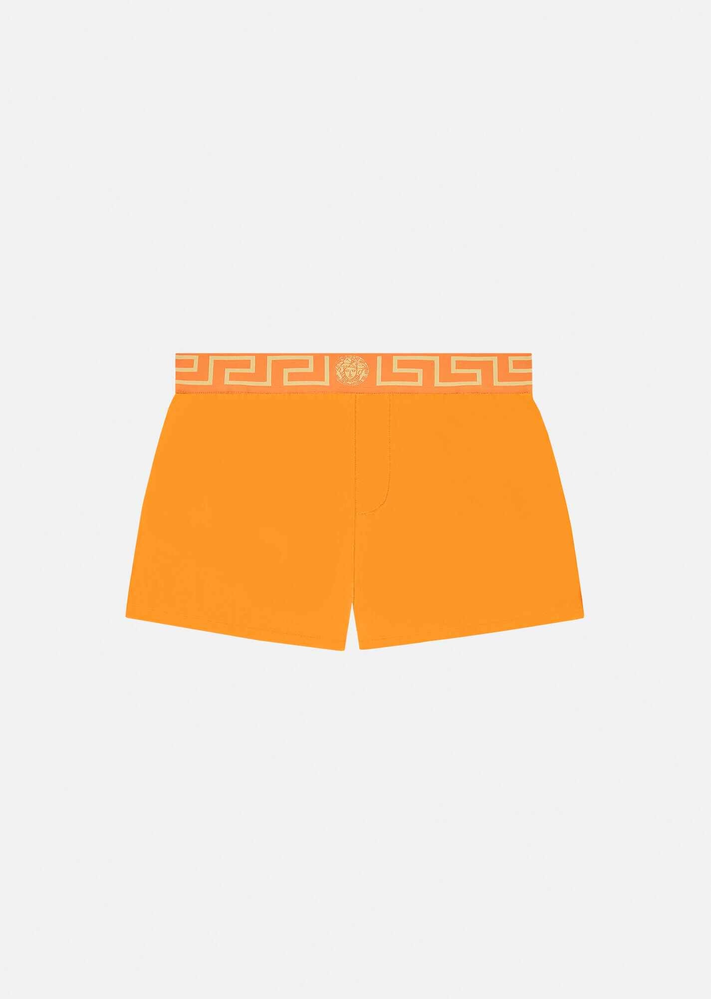 Greca Border Short Swim Shorts - 1