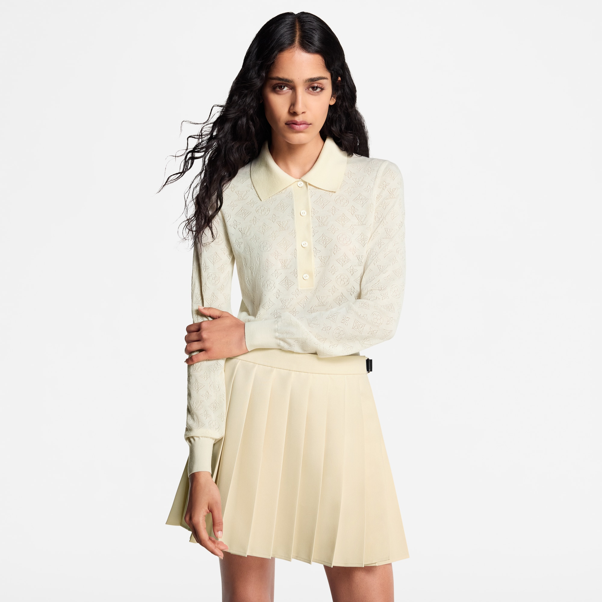 Mahina Long-Sleeved Polo Top - 4