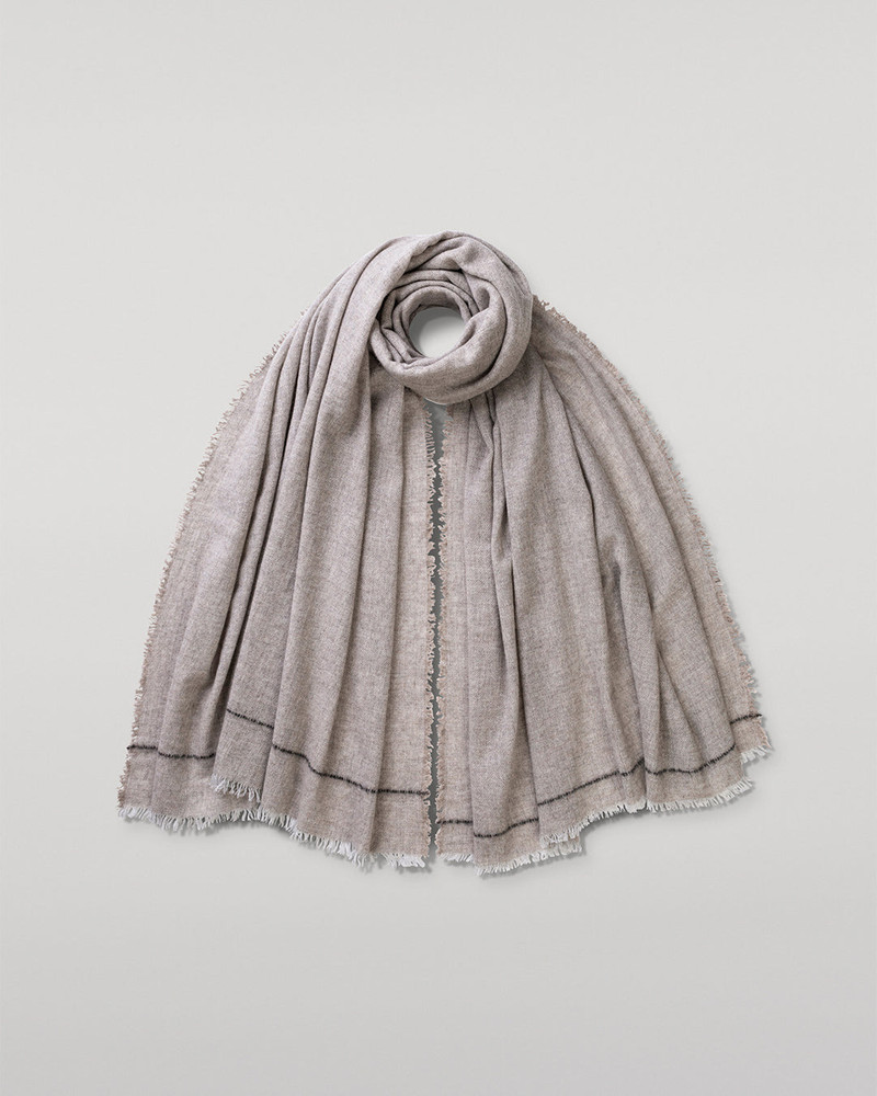 Johnstons of Elgin Usan Natural Cashmere Scarf outlook