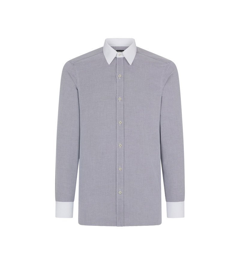 TRIDIMENSIONAL STRUCTURE SLIM FIT SHIRT 1
