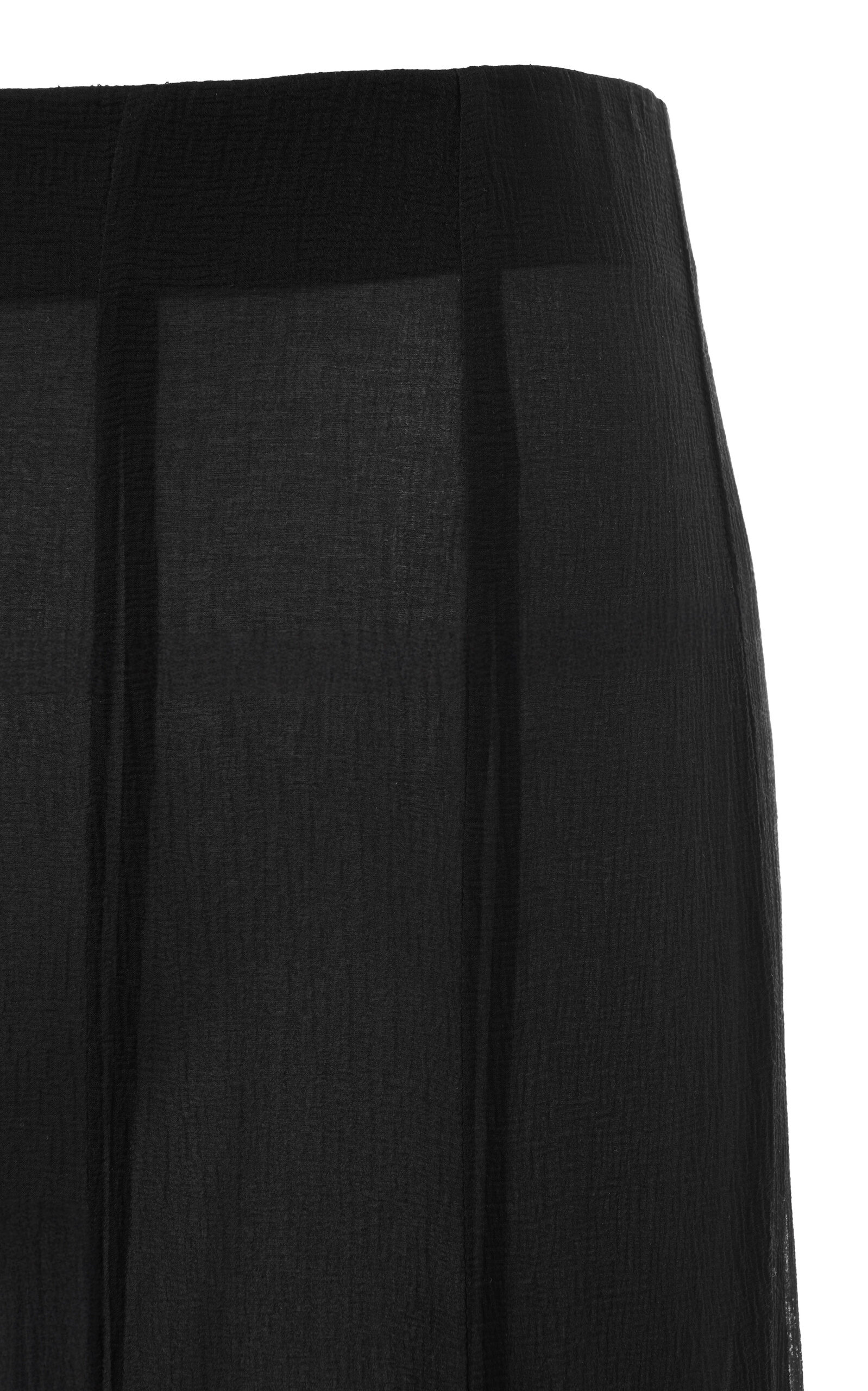Organic Silk Mousseline Maxi Skirt black - 5