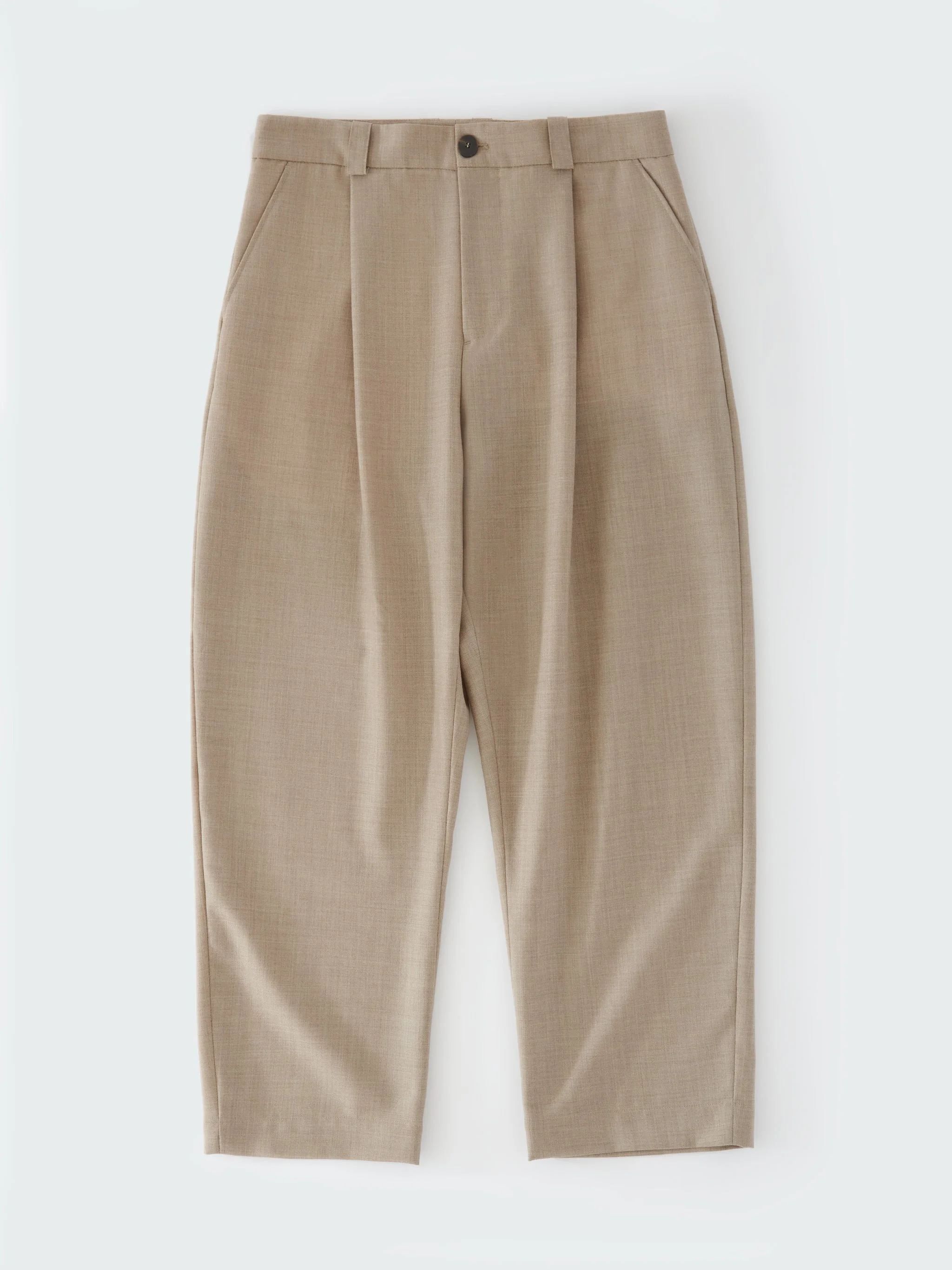 Tuck Tropical Wool Pant - 1