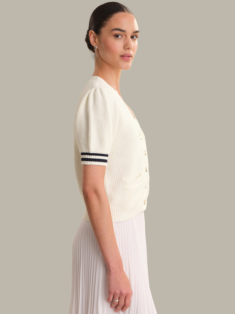 525 america Reagan: Cotton Puff Sleeve Cardigan outlook