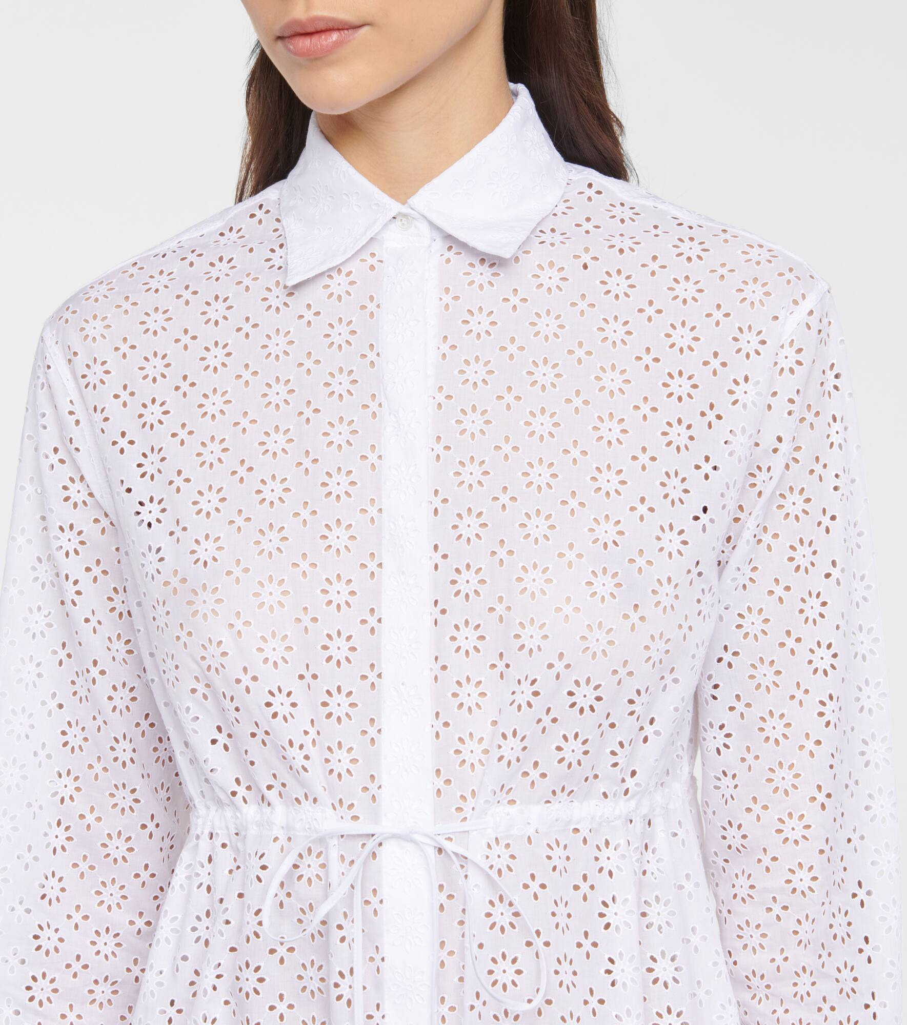 Broderie anglaise cotton midi dress - 4