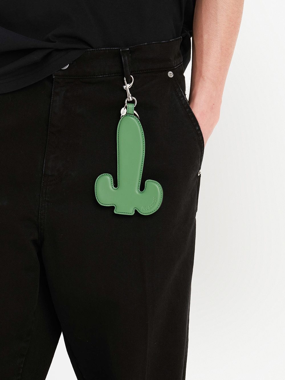 Cactus logo-debossed keyring - 2