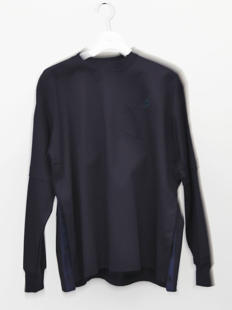 sacai s Cotton Jersey L/S T-Shirt outlook