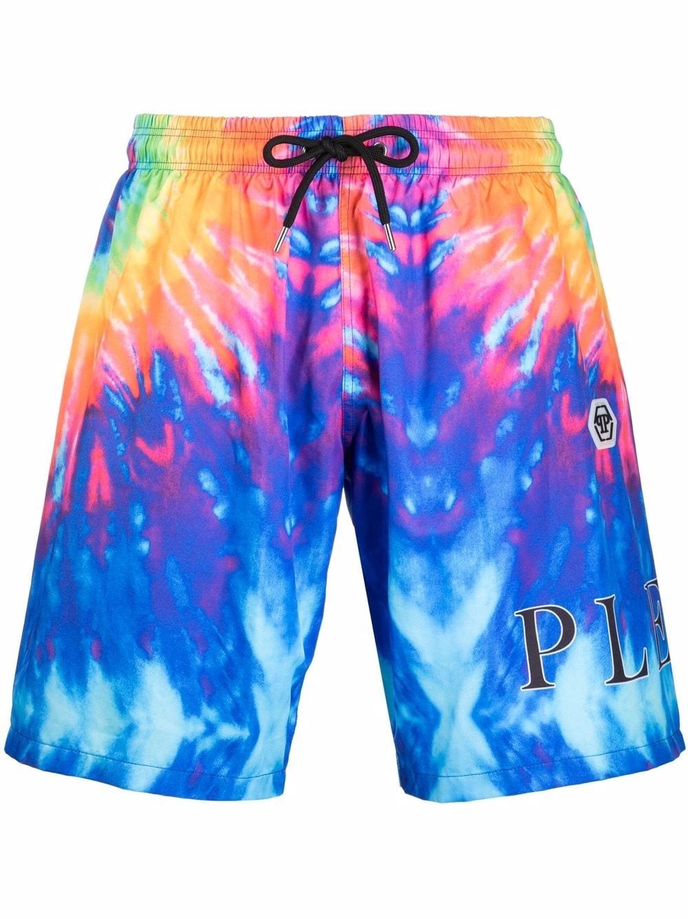 tie dye-print swim shorts - 1