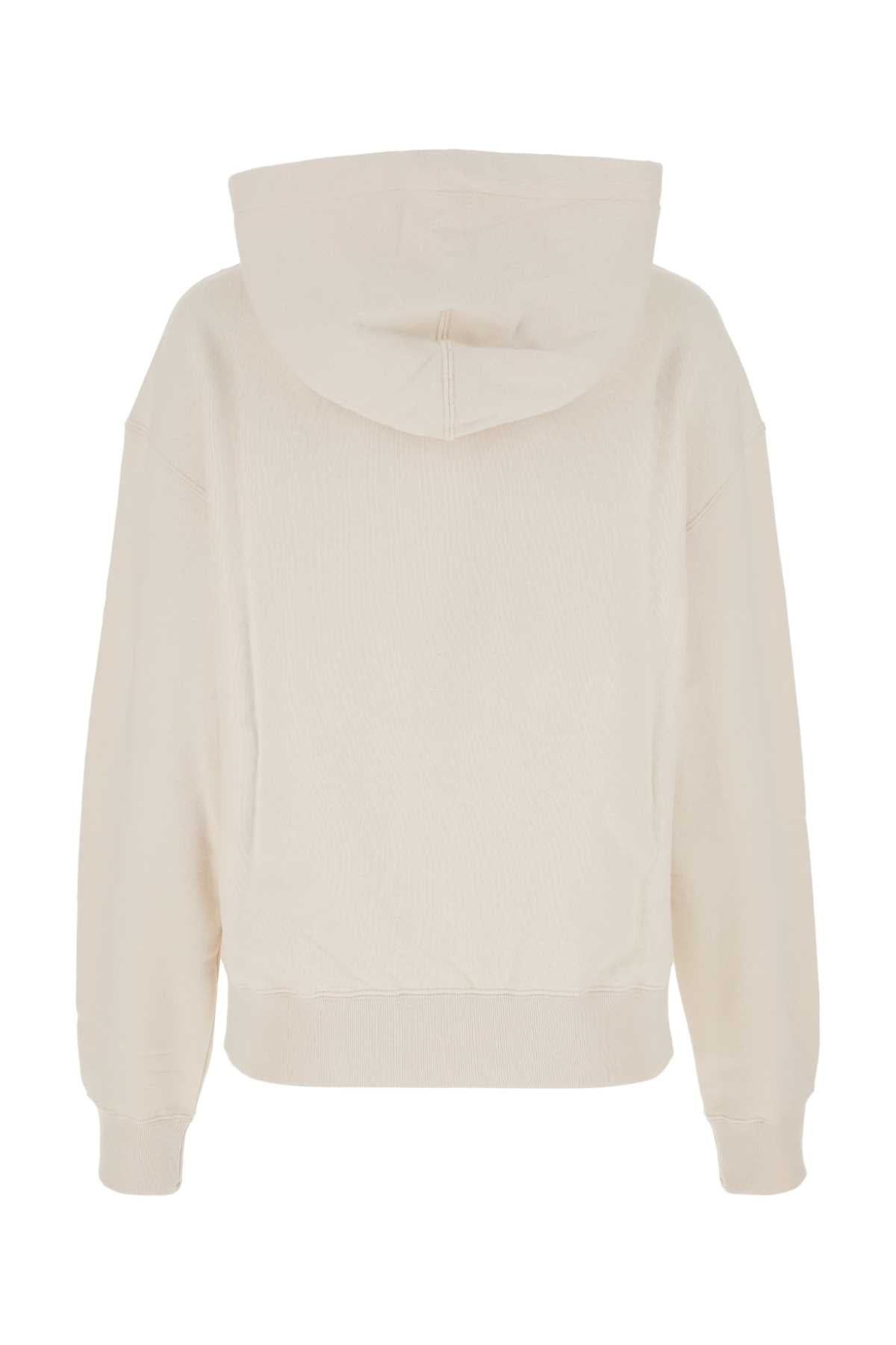 Jil Sander Women Ivory Cotton Oversize Sweatshirt - 2