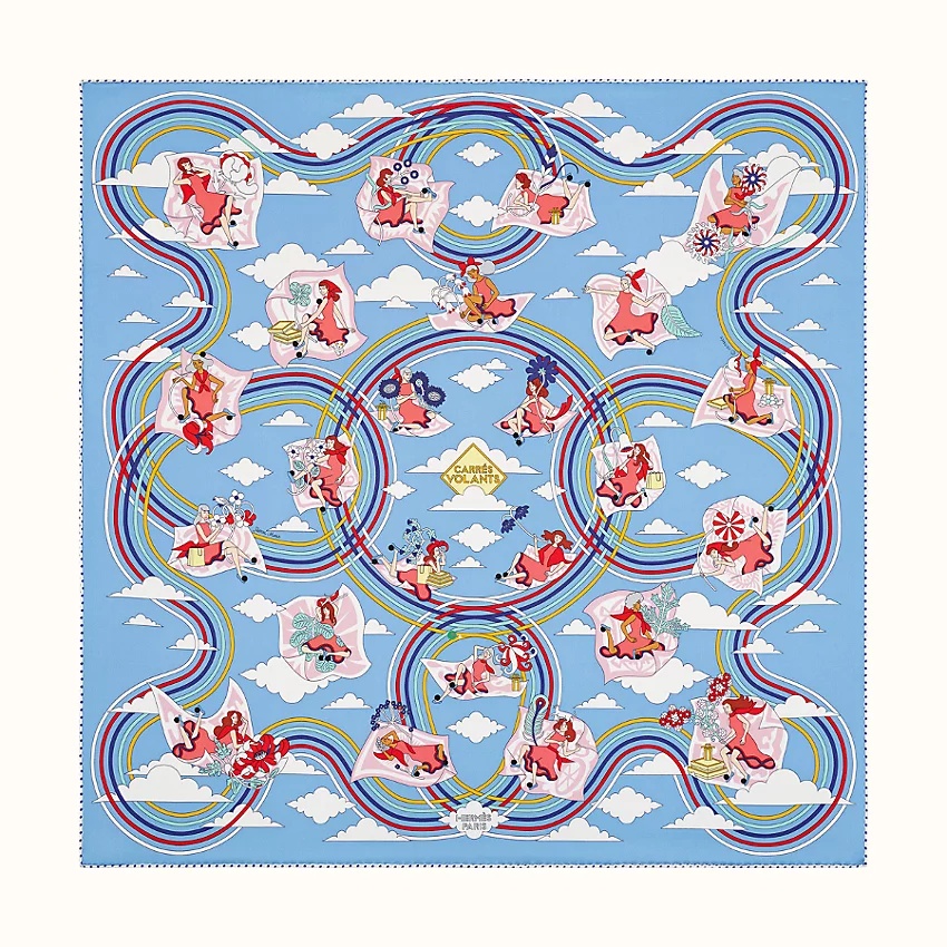 Carres Volants scarf 70 - 1