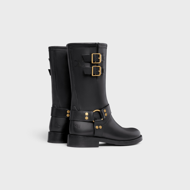 CELINE CELINE BIKER MID BOOT WITH HARNESS in CALFSKIN - VEGETAL TANNING outlook