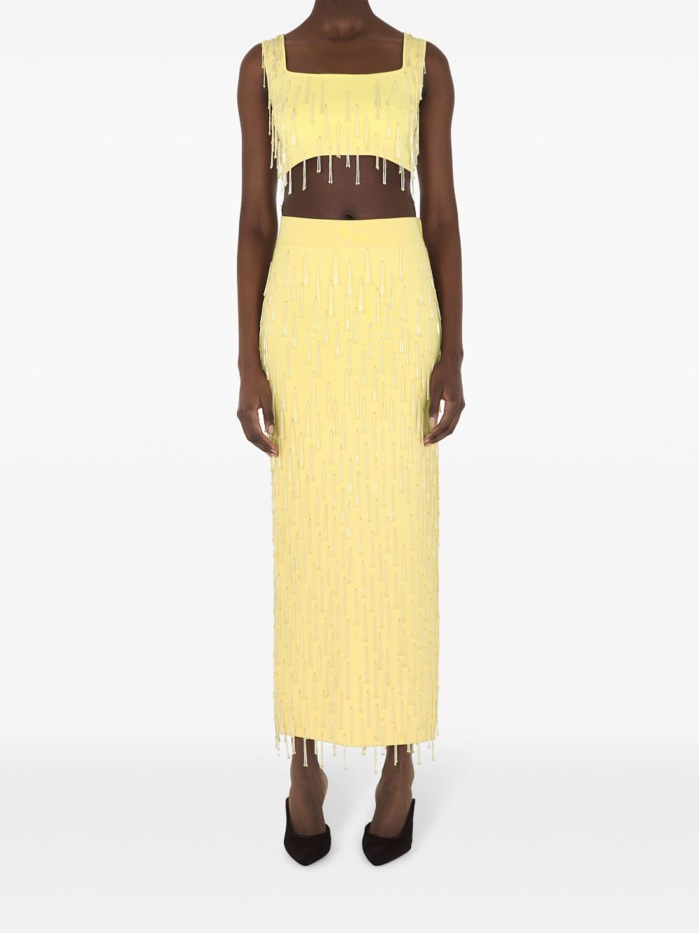 Depois bead-embellished maxi skirt - 2