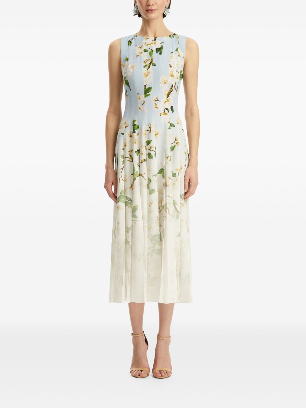 floral-print dress - 3