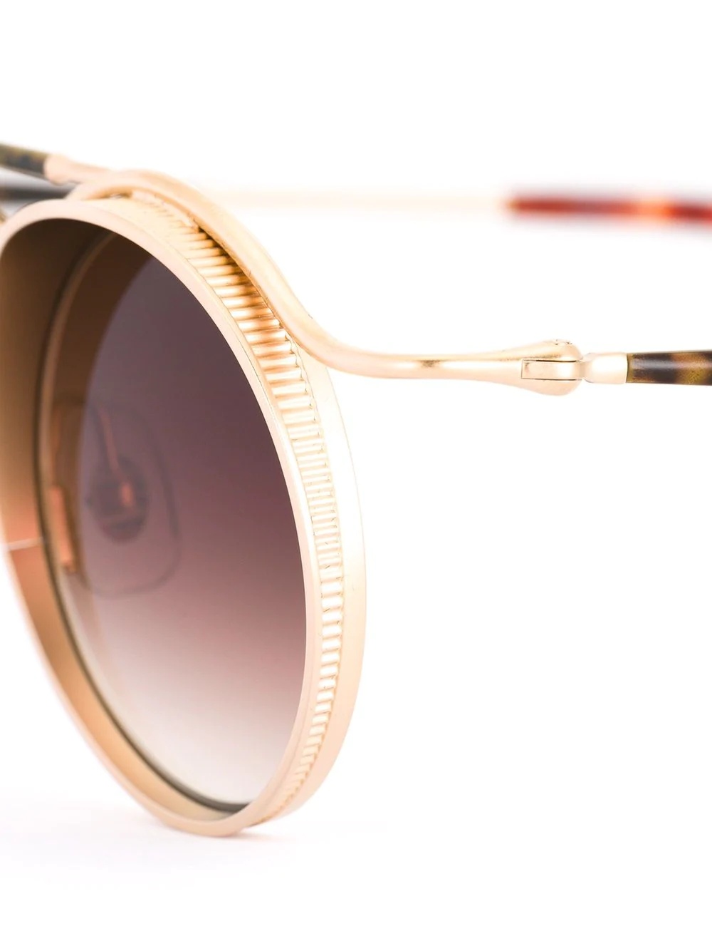 tortoise shell detail sunglasses - 3