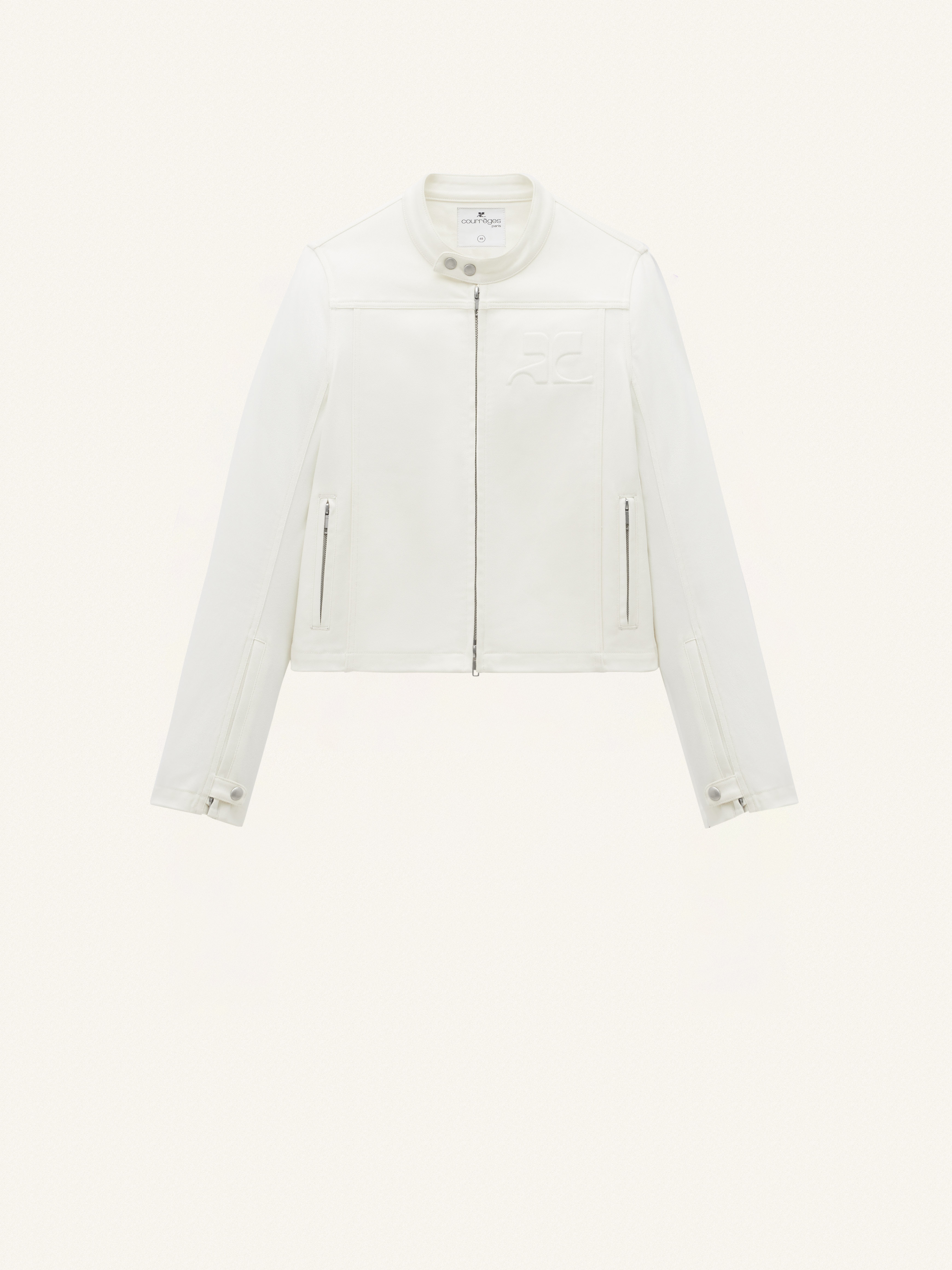 ICONIC DENIM BIKER JACKET - 1