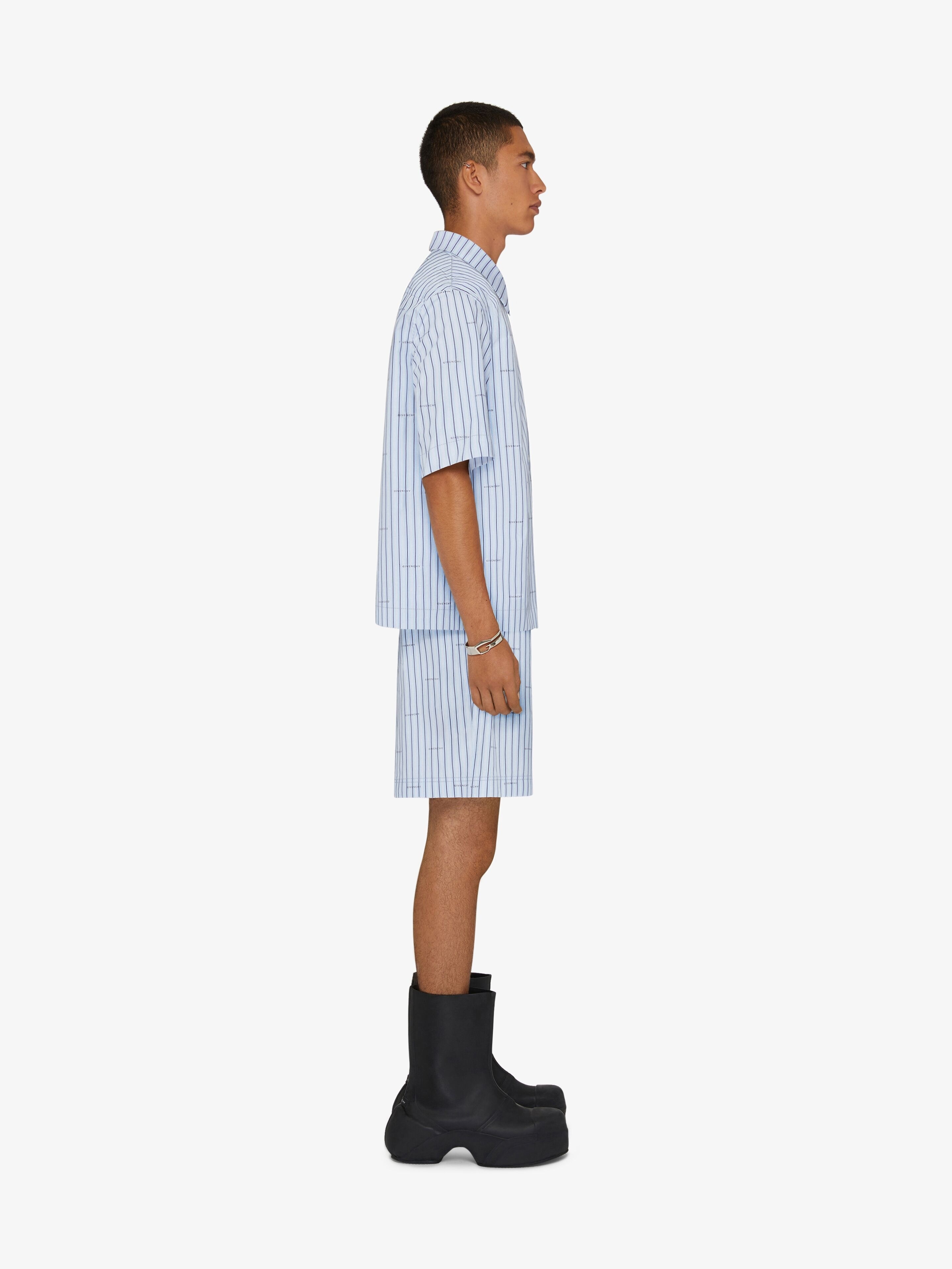 GIVENCHY BOXY FIT SHIRT IN POPLIN WITH STRIPES - 3