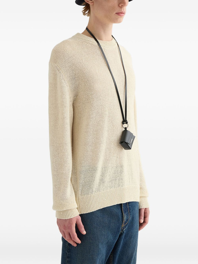 Jil Sander chunky-knit silk sweatshirt outlook