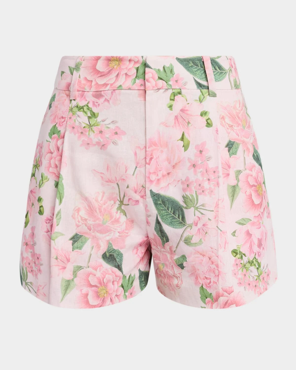 Sena Floral Linen Shorts - 1
