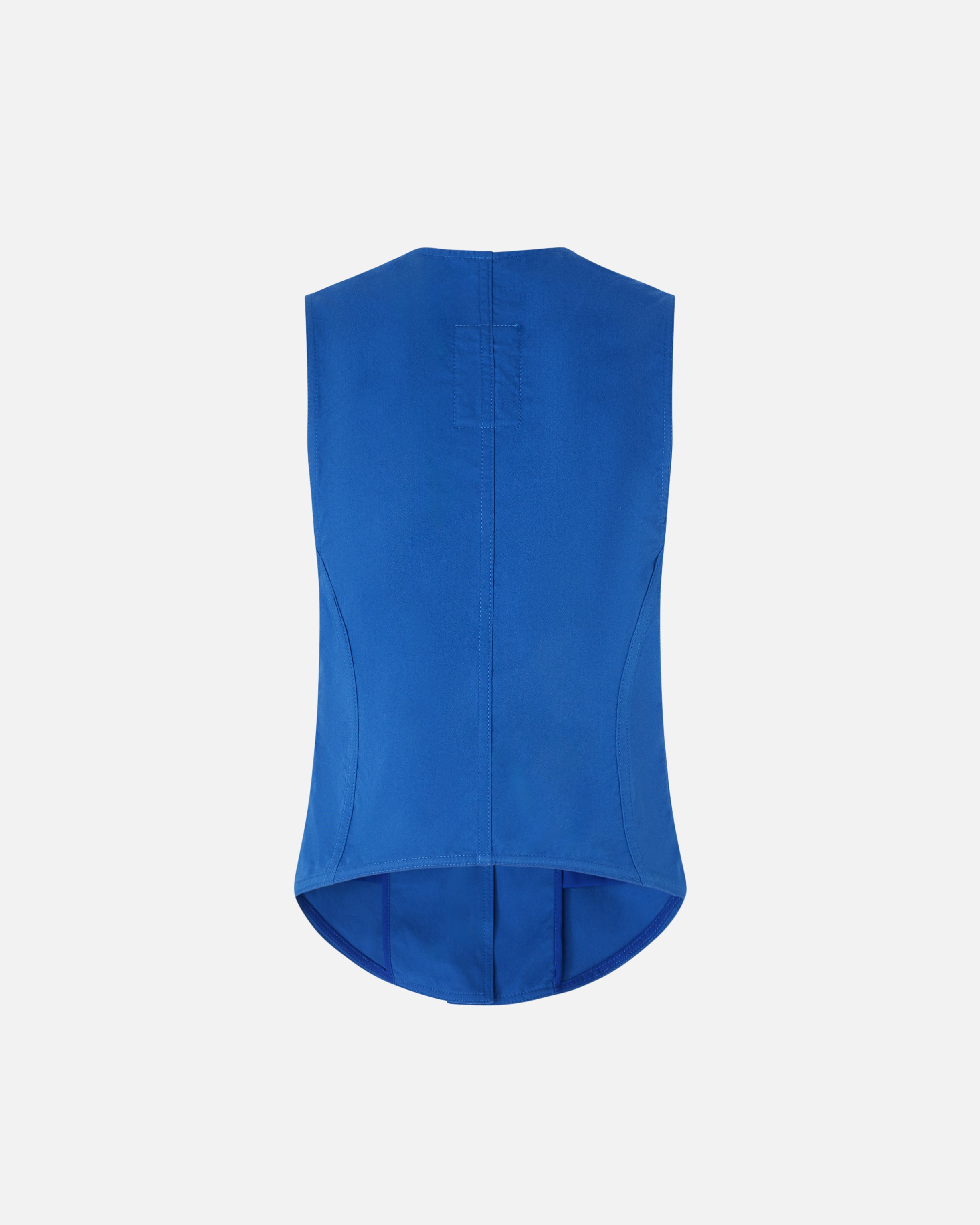 REIMAGINE BY PINKO X PATRICK MCDOWELL BLUE WAISTCOAT WITH ROSE PRINT - 6