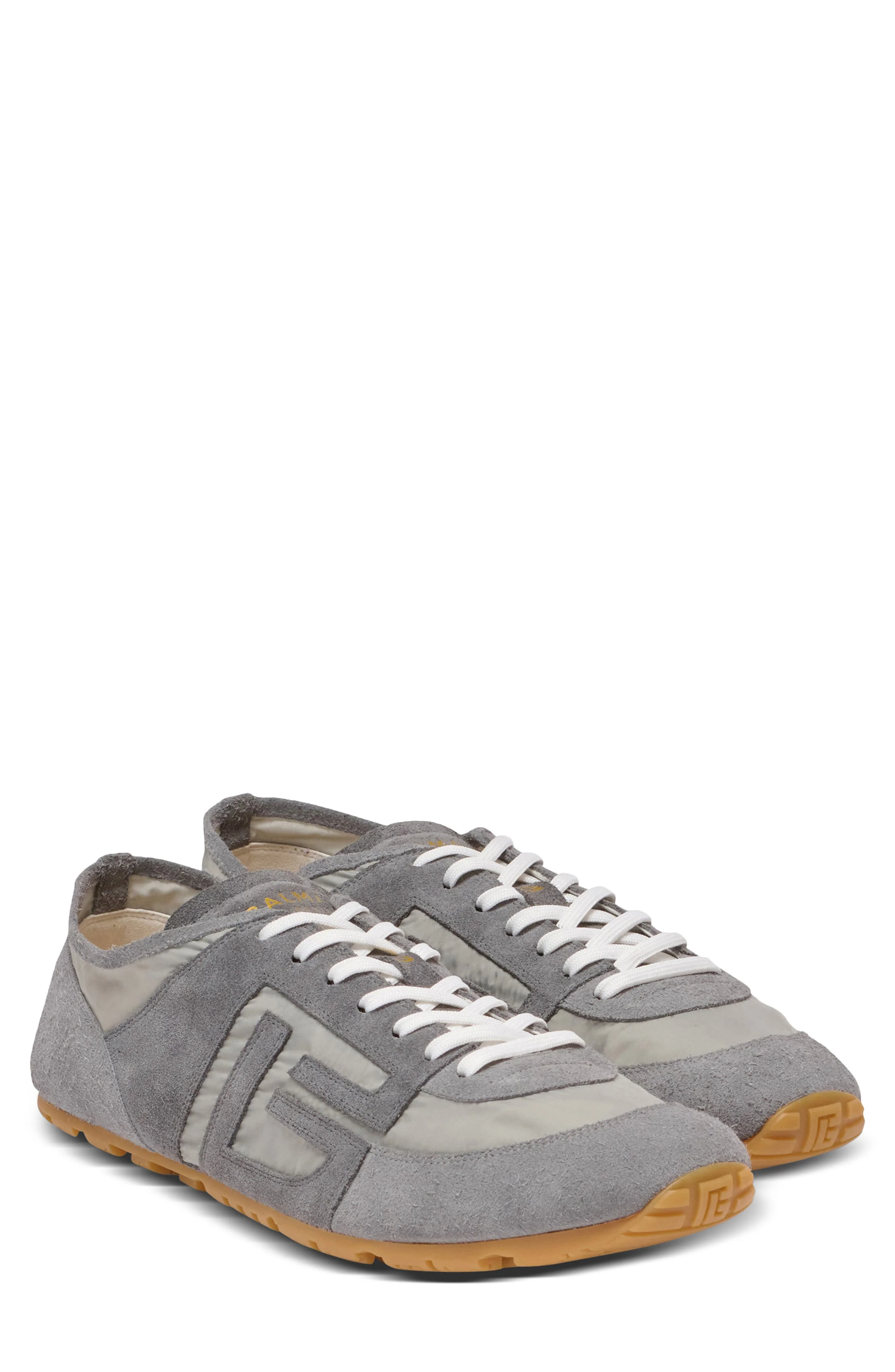 Balmain Racer 45 Low Top Sneaker in Light Grey at Nordstrom - 1