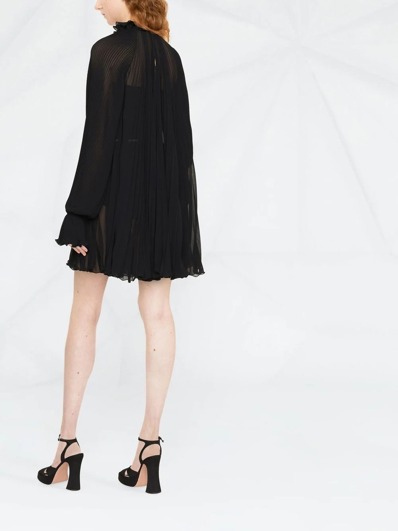 pleated shift dress 4