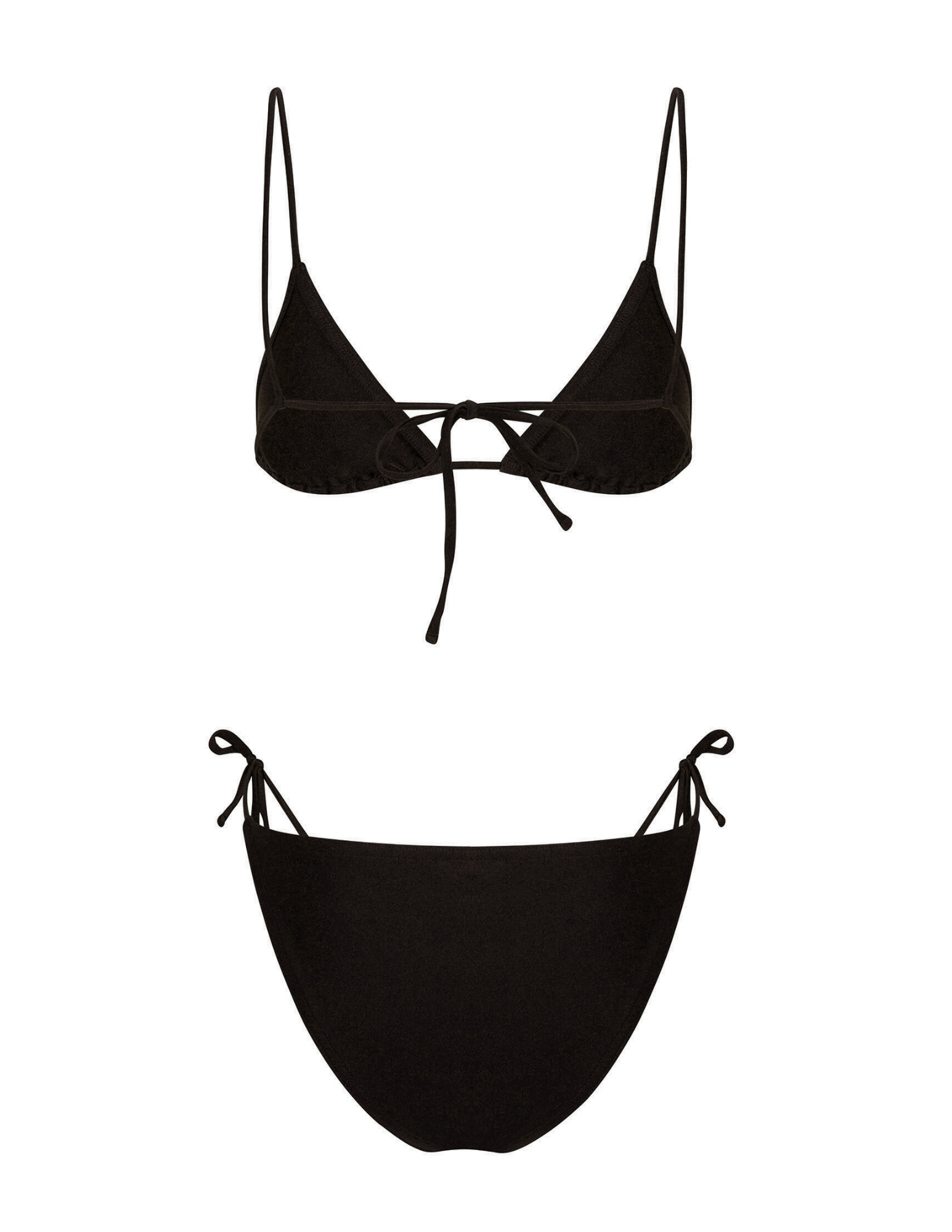 BLACK TIE BIKINI BOTTOM - 2