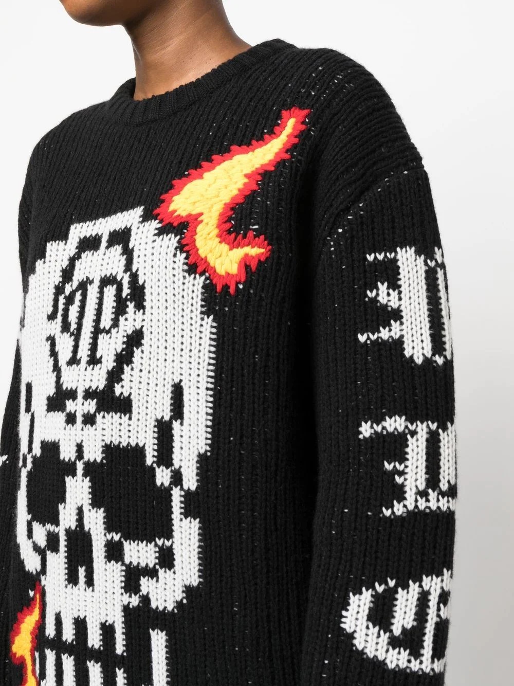 Skull intarsia-knit jumper - 5