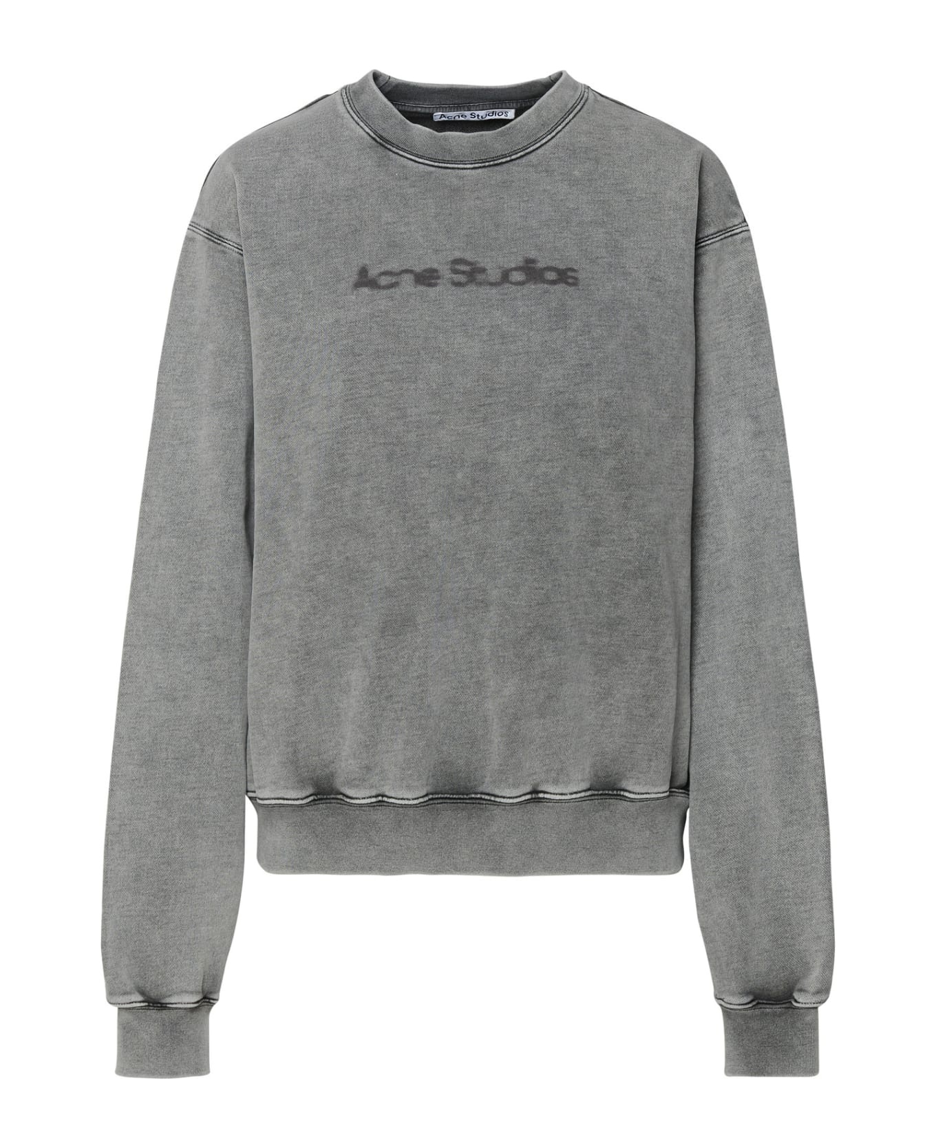 Gray Cotton Sweatshirt - 1