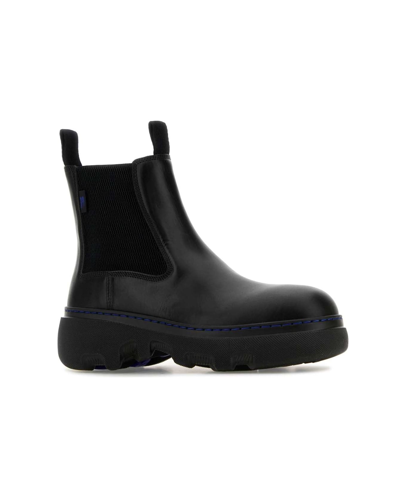 Black Leather Ankle Boots - 2