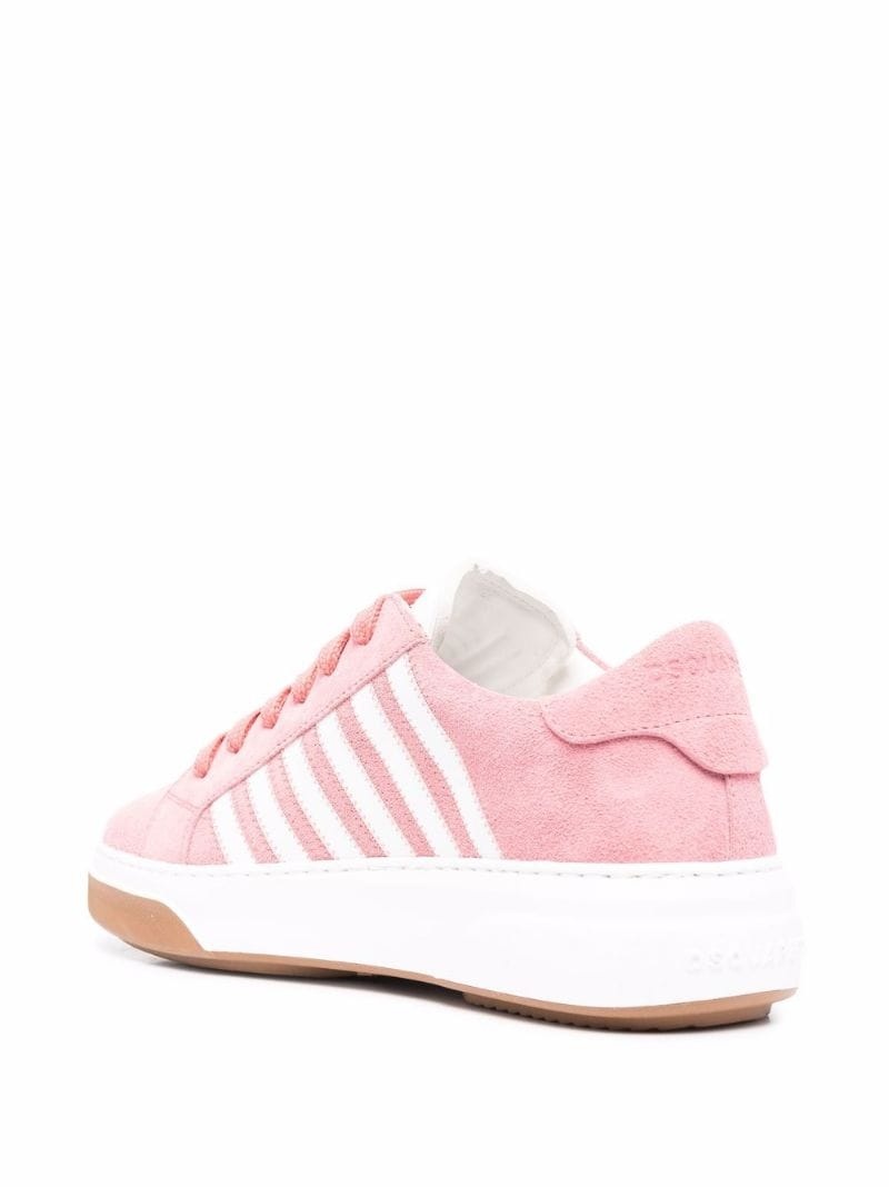 stripe-detail low top sneakers - 3