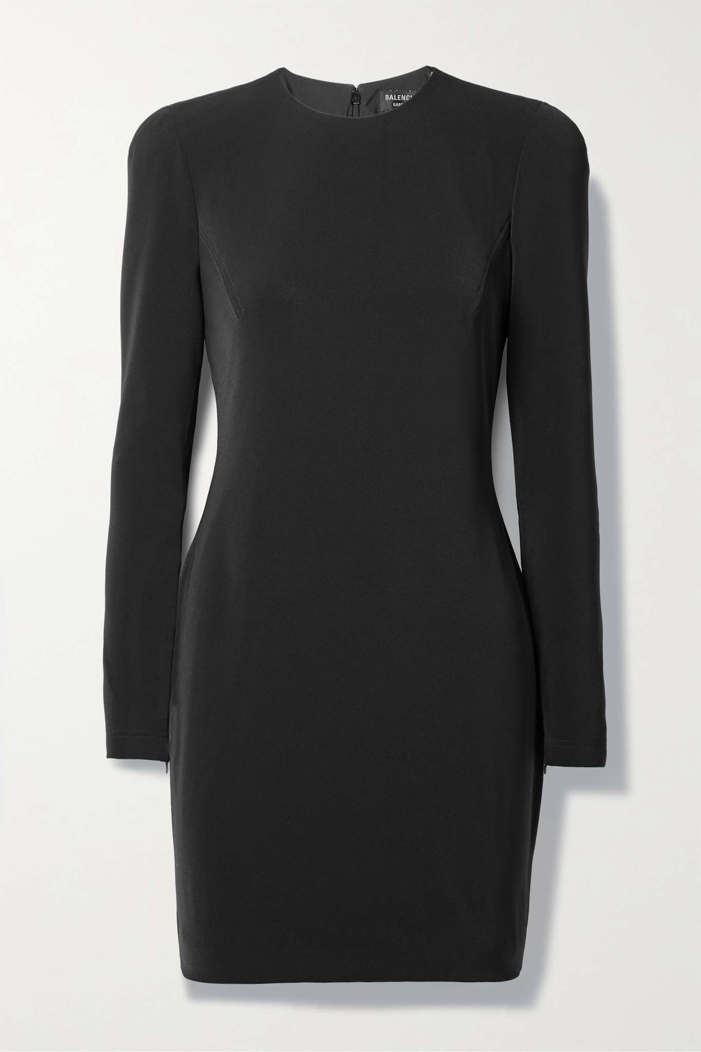 ワンピース BALENCIAGA BLACK CREPE MINI DRESS BALENCIAGA Crepe mini dress | netaporter | REVERSIBLE