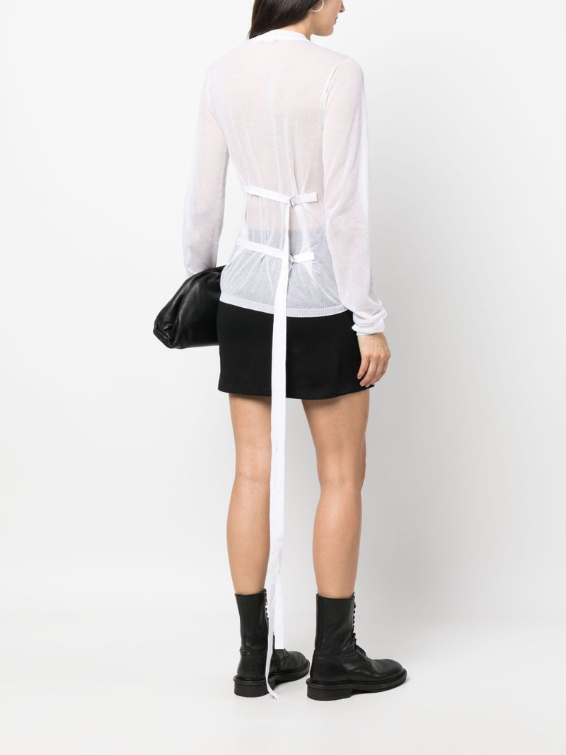 Ann Demeulemeester sheer long-sleeve T-shirt outlook