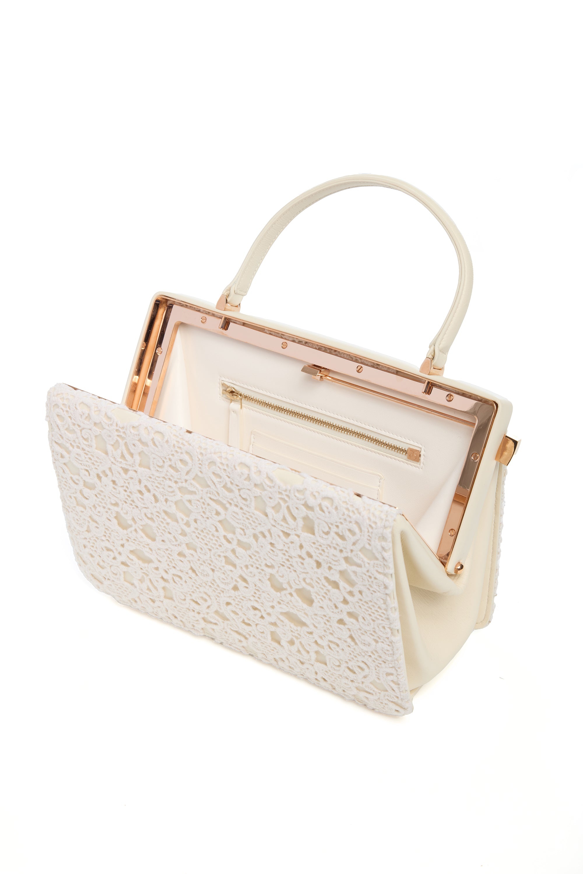 Carrington Bag in Ivory Cashmere Lace - 4