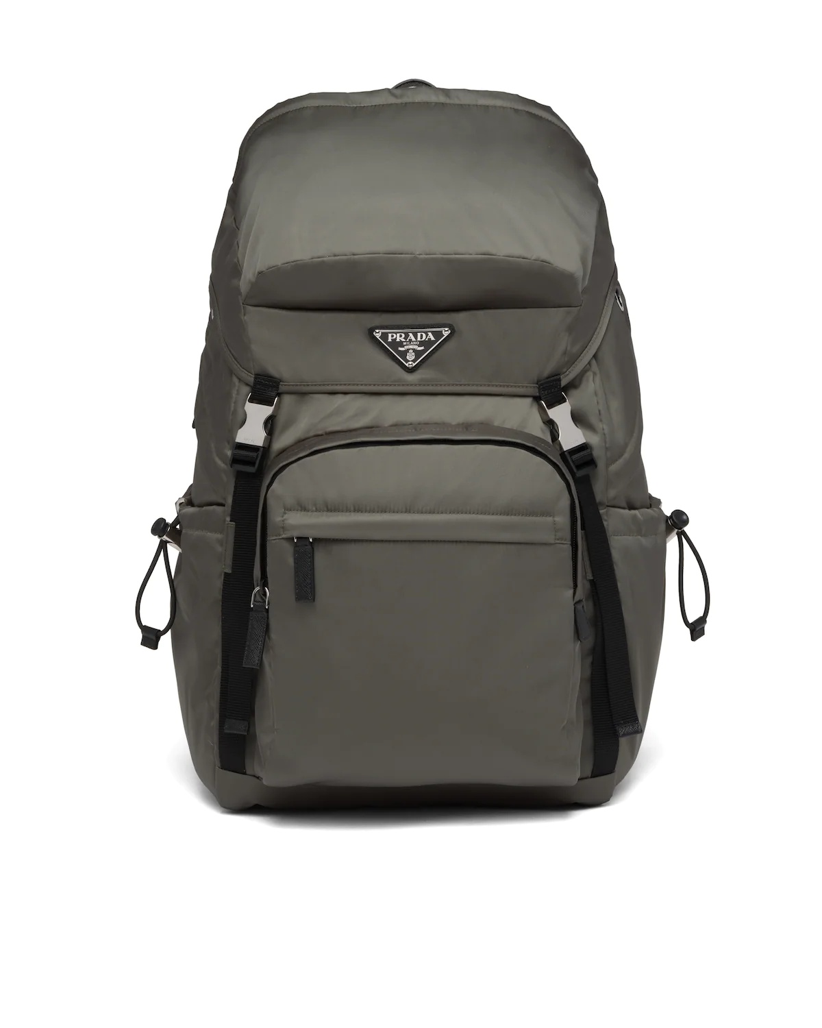 Re-Nylon and Saffiano leather backpack - 1