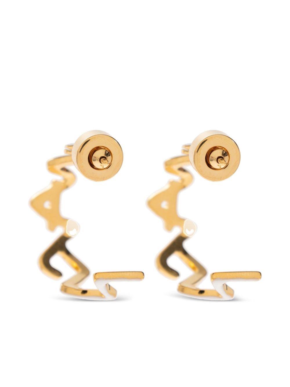 zigzag-hoop earrings - 3