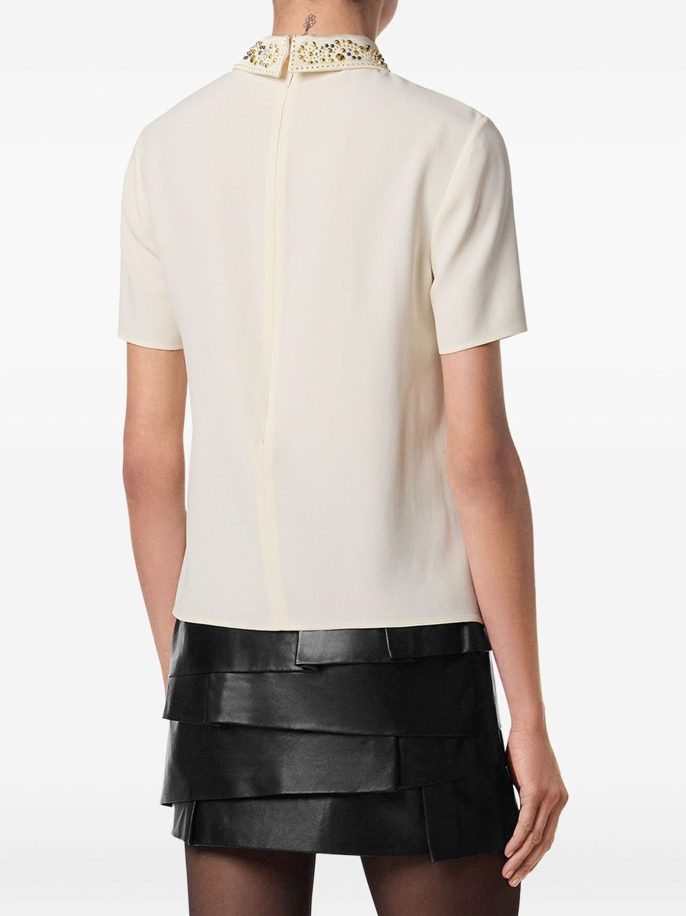 Envers satin top with studs - 5