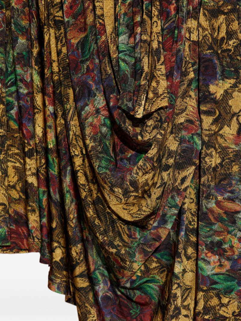ruched floral midi dress 5