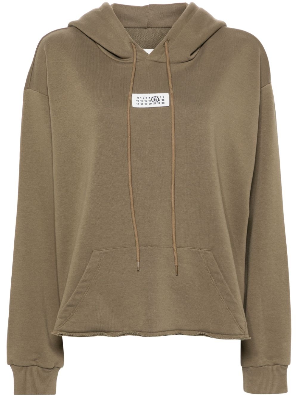 MM6 Maison Margiela numbers-patch hoodie | REVERSIBLE
