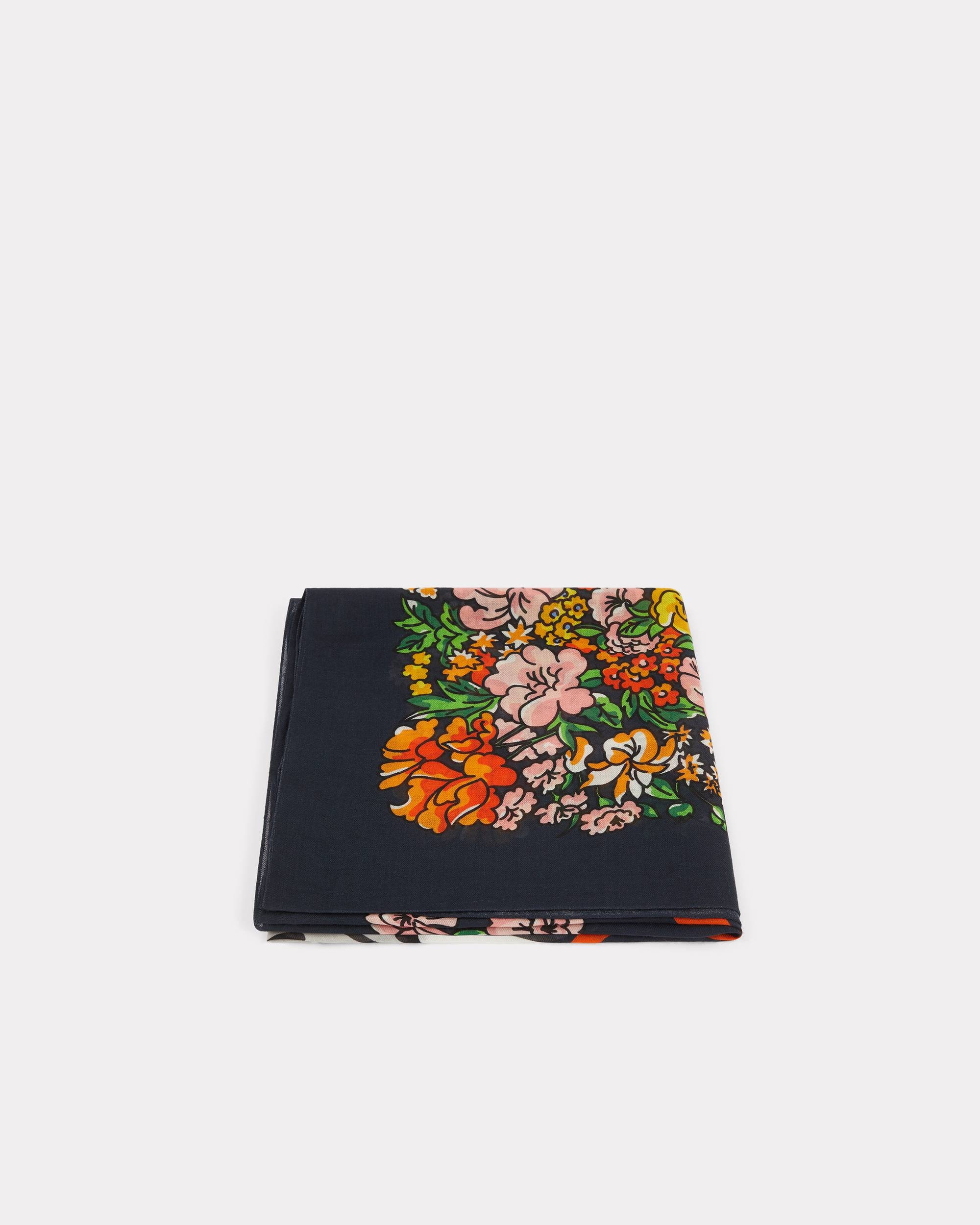 'KENZO Elephant' large square woollen scarf - 3